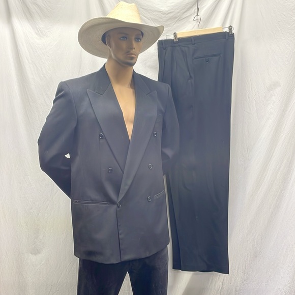 Jean-Paul Germain Men's Black Wool Jacket Blazer - Picture 2 of 14